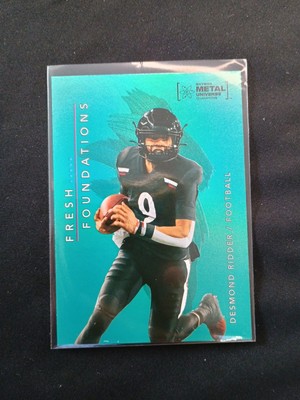 2022 Skybox Metal Universe Champions Desmond Ridder FF4 Aqua 