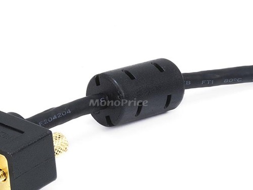 Ultra Slim SVGA Super VGA M/F Monitor Cable - 35 Feet With Ferrites | 30/32AWG - Picture 4 of 4