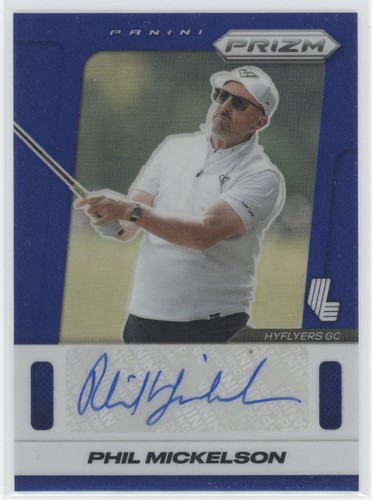 Phil Mickelson #16 2025 Panini Prizm LIV Throwback Signature card