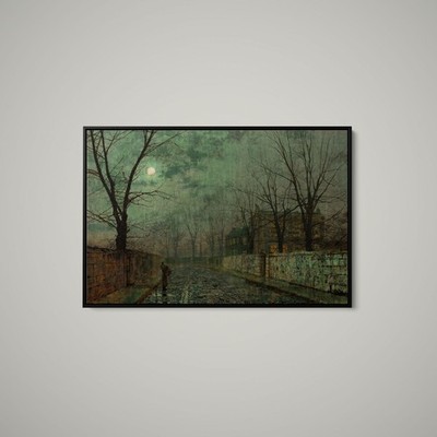 John Atkinson Grimshaw - Under the Silvery Moonbeams - Paper or Canvas