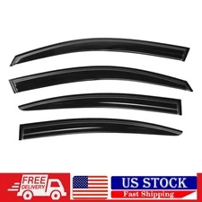 Rain Guards For Mazda 3 Sedan 2004-2009 Mugen Style 4pcs Out-Channel Black