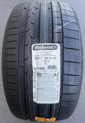 ONE BRAND NEW 275/35ZR21 (103Y) Continental SportContact 6 AO