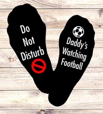 Personalised Football Do Not Disturb Mens Socks Gift Present Soccer