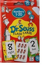 Dr. Seuss Flash Cards Numbers 1-20 by Dalmation Press Medium