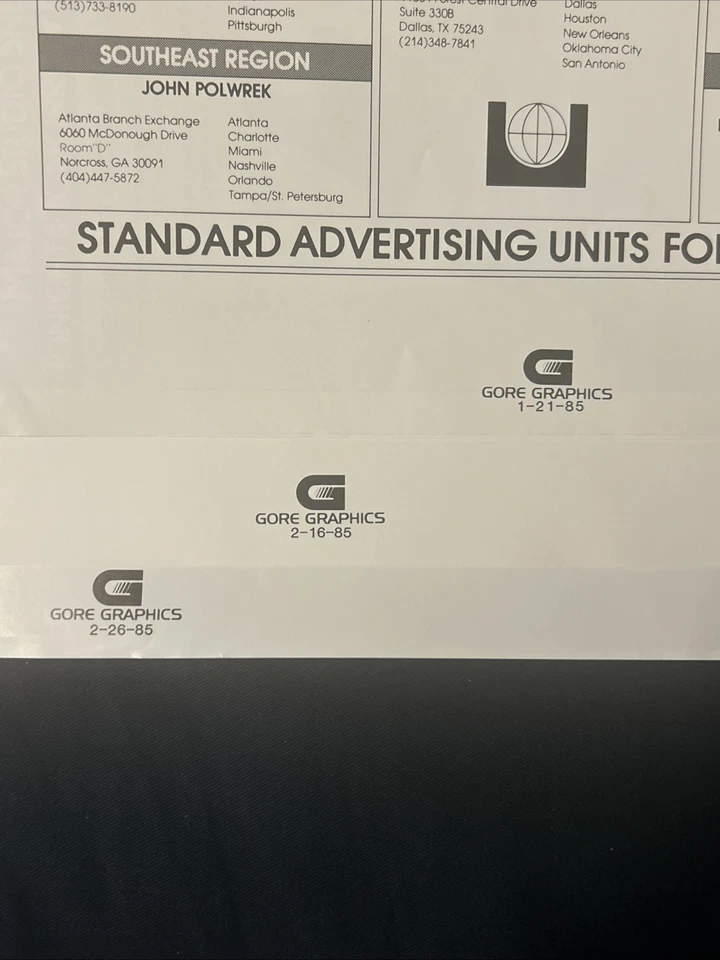 The Breakfast Club 原装 1985 年未切割广告切片(13 页)全露营 - 罕见 — 第 3/4 张图片