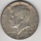 1966 P KENNEDY HALF DOLLAR SILVER .400 UNITED STATES OF AMERICA FIFTY CENTS .50¢