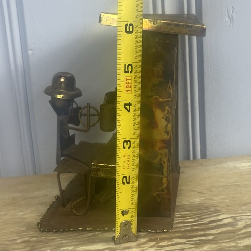 VTG Metal Sculpture Saloon Bar Piano Player Musician Windup Musical Entertainer - Picture 9 of 16
