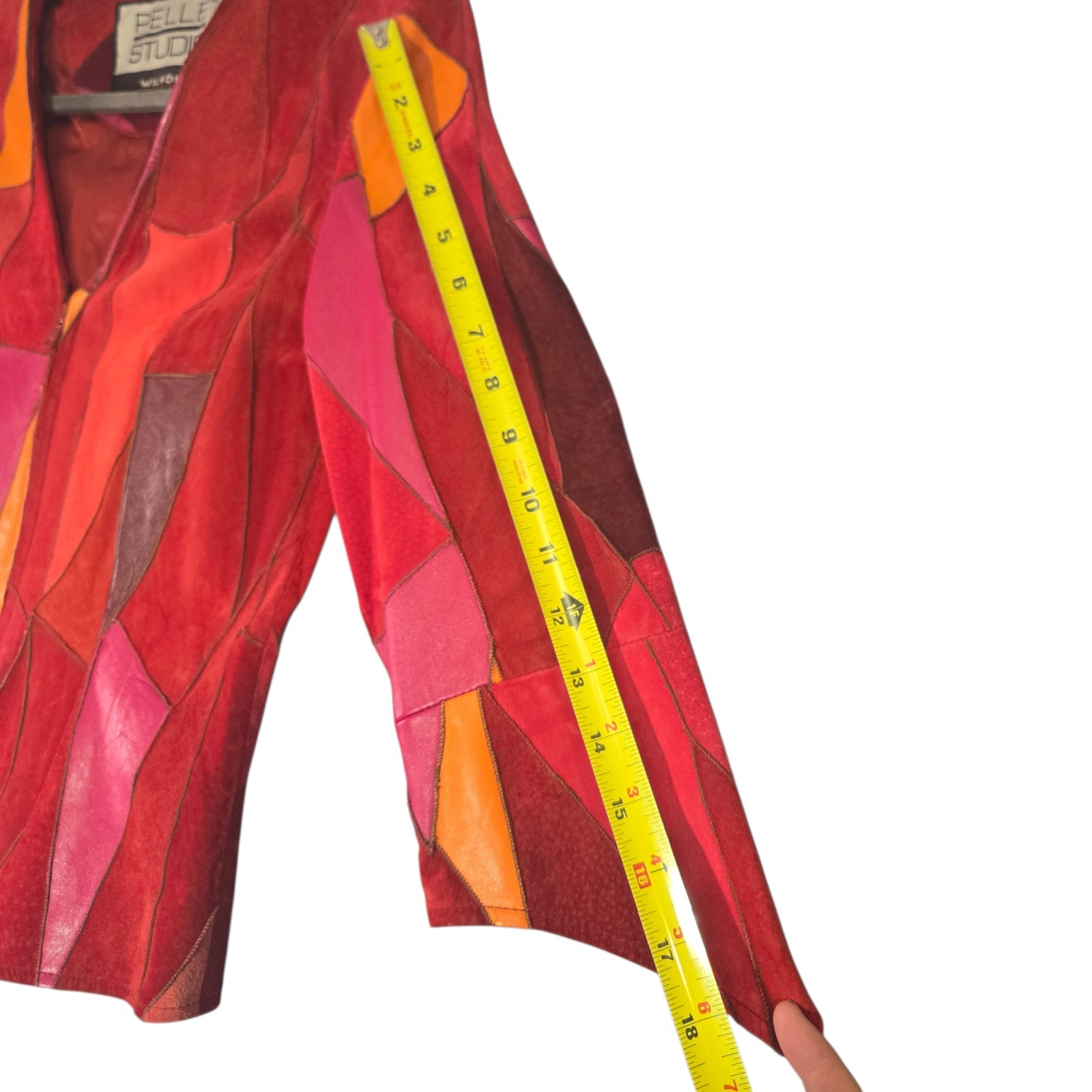 Wilsons Pelle Studio Patchwork Leather Jacket Wom… - image 8