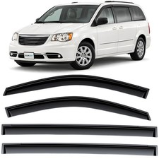 Sun Rain Visors Wind Rain Guards for 2008-2016 Chrysler Town and Country