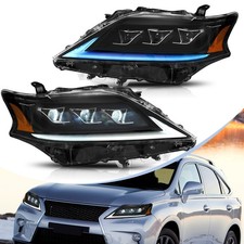 Faro proiettore VLAND LED lente ambra per Lexus RX 2012-2015 con DRL sequenziale e blu