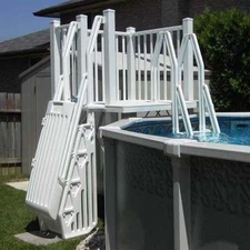 SD-T Above Ground Pool Deck System 5' x 5' Vinyl Works Of Canada (SD-5FTX5FT)