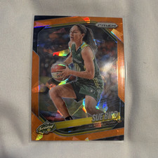 Panini 2025 WNBA Prizm Sue Bird #3 Seattle Storm Orange Prizm Parallel