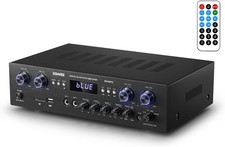 Donner Bluetooth Stereo Amplifier MAMP5, 4-Channel 440W Receiver, USB/FM