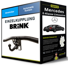 Abnehmbare Anhängerkupplung für MERCEDES E-Klasse Limousine 09- Typ W212 Brink Abnehmbare Anhängerkupplung für MERCEDES E-Klasse Limousine 09- Typ W212 Brink