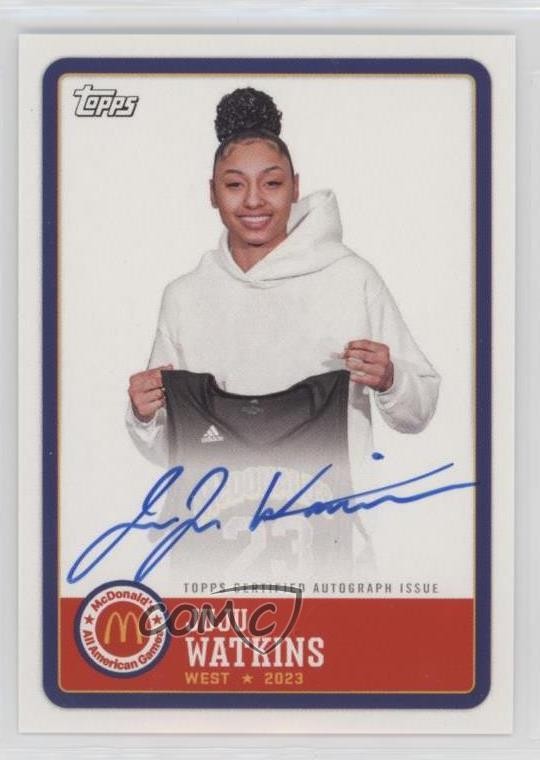 2023 Topps Chrome McDonald's All American Paper Auto JuJu Watkins #PA-JWA