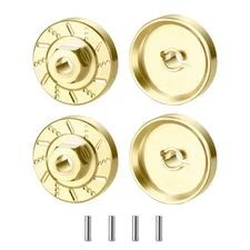 Zolikar RC Brass Wheel Weights Spacers Extended Wheel Hex Hubs for TRX4M Upgr...