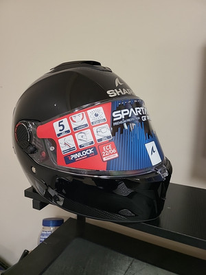 Shark Spartan Gt Pro Black  Xs Helmet 2206-e He1300eblkxs--sw2
