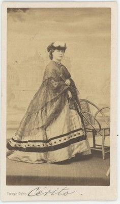 CDV Pierre Petit Ca. 1860. Fanny Cerrito, Italienische Tänzerin