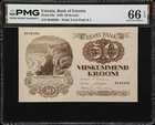 Estonia 50 Krooni 1929 Pick-65a GEM UNC PMG 66 EPQ
