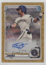 2020 Bowman Draft Chrome Picks Gold Wave Refractor 26/50 Freddy Zamora Auto 0rd2