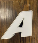 7" Tall Vintage Neon Illuminated Letter Sign "A"