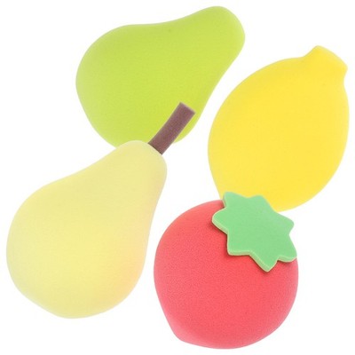 4 Pcs Puder Schwamm Kleine Puderquaste Pulverschwamm Make -up -Schwamm Puff
