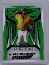 Royber Salinas 2024 Leaf Baseball 1/1 Pre Production Proof