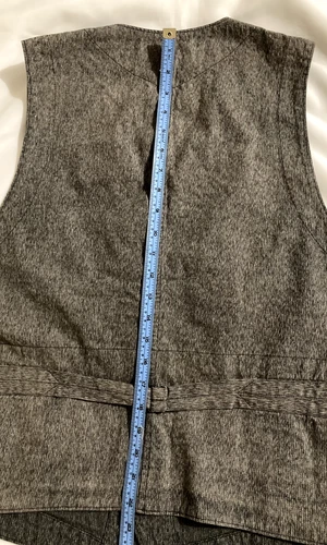 RRL Double RL Ralph Lauren Men's Gray Textured Cotton Vest Size M image 10