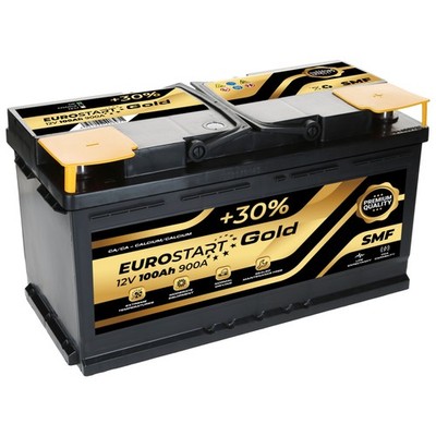Autobatterie Eurostart Gold SMF 100Ah 12V Starterbatterie TOP Angebot GELADEN