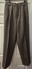 Giorgio SantAngelo Wool Tweed Houndstooth Ple...