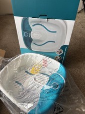 X Large Feet, Foot Spa Bath Massager Heat Soaker Massage Bubble Roller Deep Soak