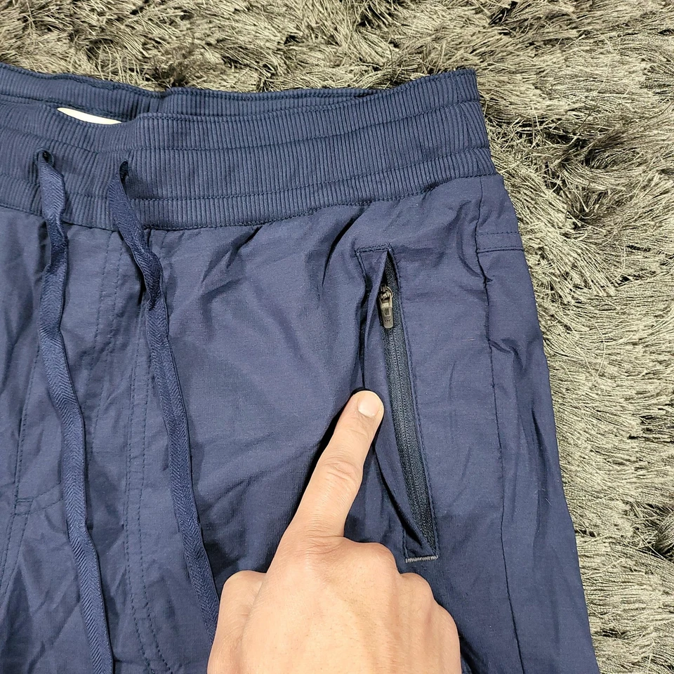 Pantalones Cortos L.L.Bean Para Hombre Pequeños Azul Tirador Cordón Cremallera Bolsillos Secado Rápido 504132 Foto 3 de 4