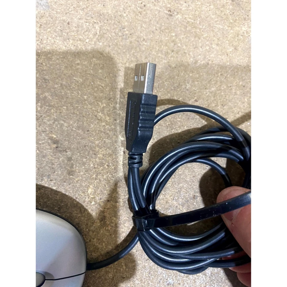 HP 265986-003 Optical Mouse Black USB Wired 2-Button Scroll Wheel for Desktop PC - Image 4 of 4