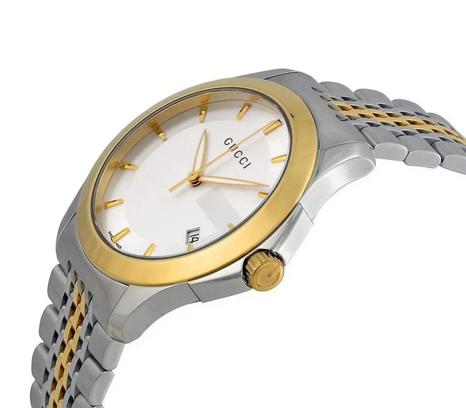 Gucci G-Timeless 38 mm Case Silver, Gold YA126409 - Image 2 of 4