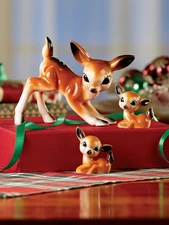 Ceramic Deer Family, Set of 3