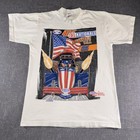 Vintage NHRA US Nationals Shirt Mens Medium White 1995 Indianapolis Drag Racing