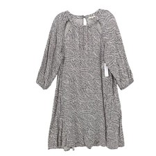 LAMADE LA MADE Dress Black White Printed Cutouts Size MEDIUM