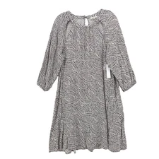 LAMADE LA MADE Dress Black White Printed Cutouts Size MEDIUM