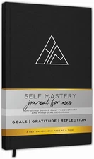 Self-Mastery Journal for Men - Daily Productivity Journal, Black 