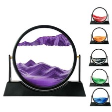 Moving Sand Art Picture Liquid Motion, 3D Quicksand D cor, Deep Sea Sandscape...