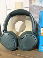 JLab JBuds Lux ANC Wireless Over-Ear Bluetooth Multipoint Headphones Mic Gray