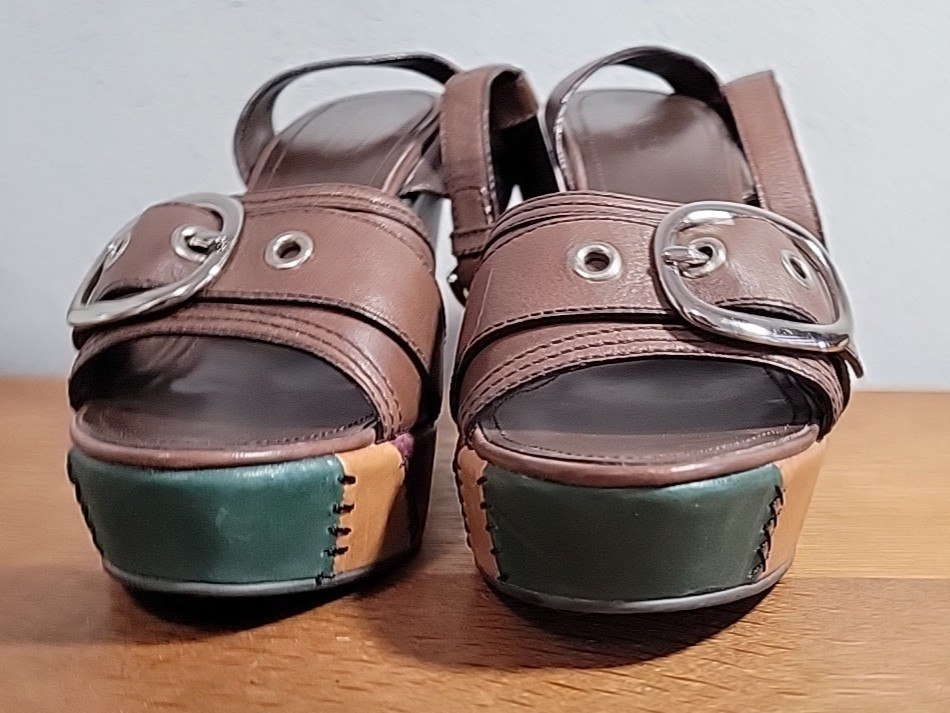 Coach Kayle Retro Patchwork Platform Sandals Size… - image 13