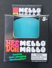 NEE DOH Mello Mallo Blue Color Changing Marshmallow Squishy Toy. New FAST SHIP