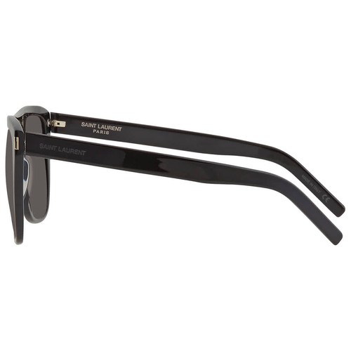 Saint Laurent Grey Square Unisex Sunglasses SL 1 SLIM 001 59 - Zdjęcie 3 z 3