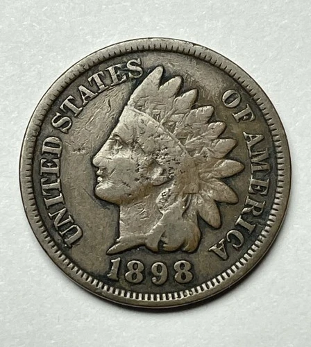 1898 1¢ Indian Head Cent Good BN