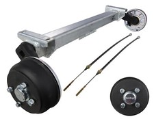 Schlegl 900kg Achse SB9  1150mm Radanschluss 4 x 100 - gebremst Anhänger Trailer
