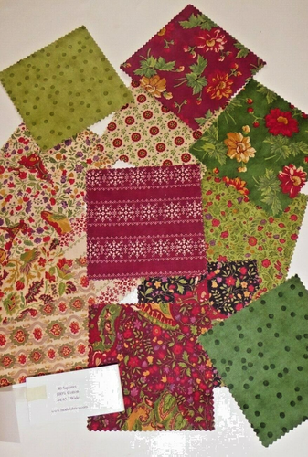 Vintage Holiday Quilting Blocks 40 Squares by April Cornell for MODA - Picture 4 of 8