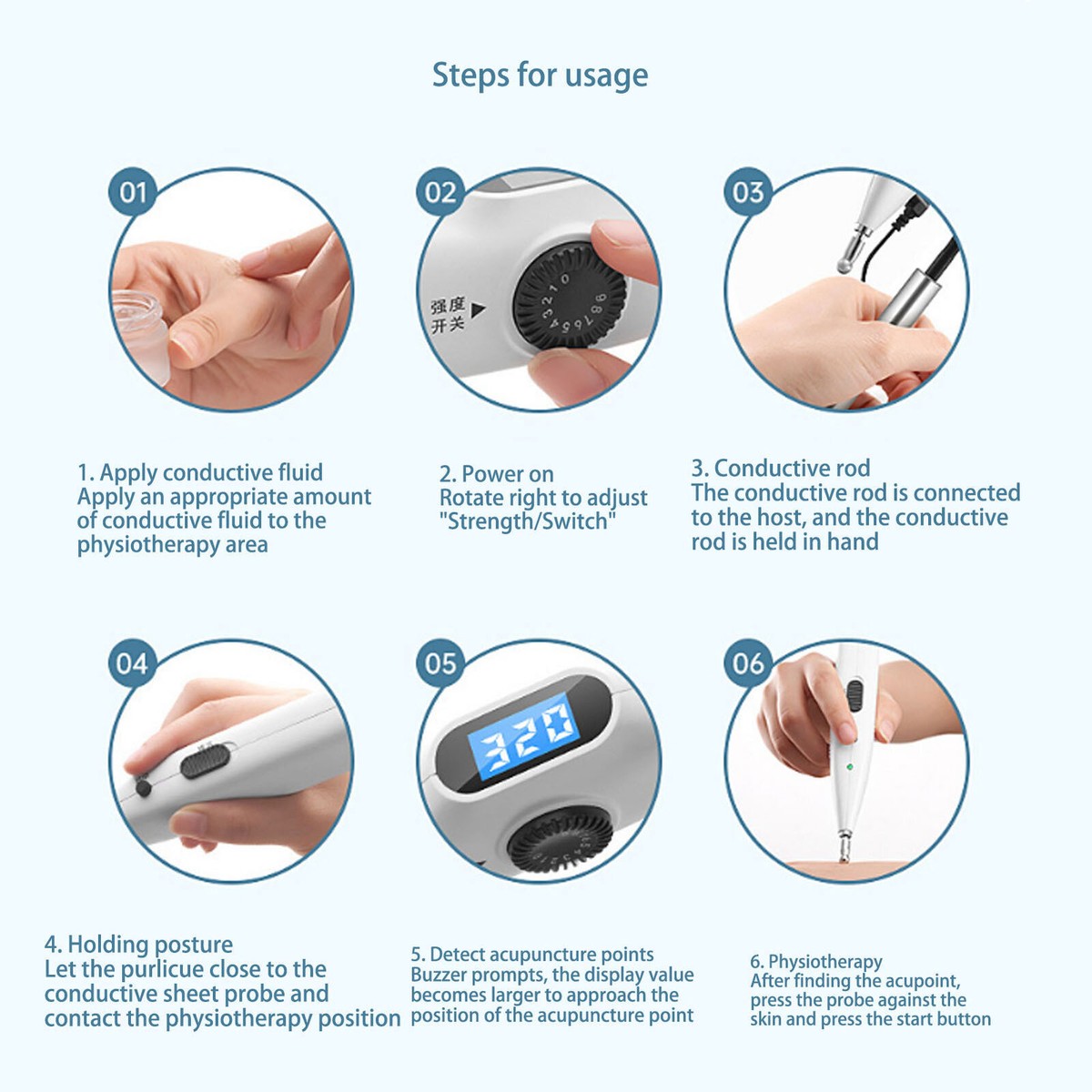Electro Electronic LY-508B Acupuncture Pen Points Acupoint Electro Electronic LY-508B Acupuncture Pen Points Acupoint