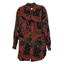 Vintage Baroque Equestrian Shirt Womens Size 14 Western Made in USA Whimsigoth