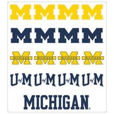 Michigan Wolverines Multi-Purpose Vinyl Sticker Sheet